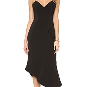 KEEPSAKE Riptide Asymmetrical Black Strappy Dress